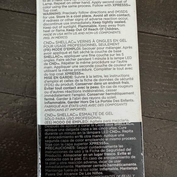 CND Shellac UV/LED Color Gel Polish Liberte 0.25 oz NIB! Red Professional - Picture 2 of 2